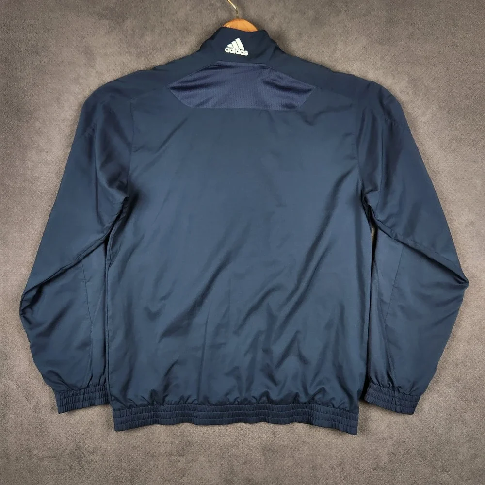 Adidas Denver Nuggets Track Jacket Mens Small Navy Blue NBA Full Zip Mesh Lined